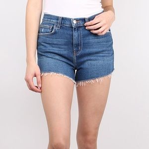 L’agence cutoff denim shorts